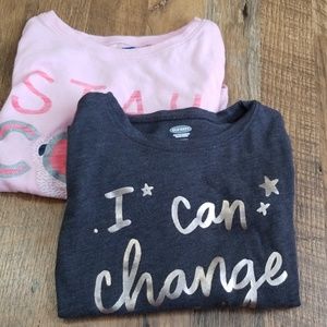 Old navy 5t long sleeve shirts. Pair of 2.
